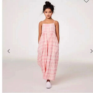 Janie and Jack size 10 girls TIE-DYE JUMPSUIT Item 100042080 pink and white